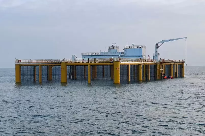 Jaula de cultivo de fondo estable con técnica móvil rectangular (Financial Seafood Warehouse No. 1)