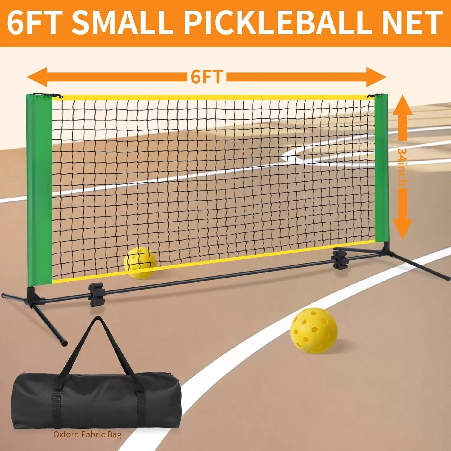 Red plegable para mini pickleball