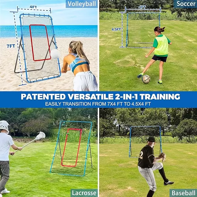 Red de rebote multideporte convertible de tama&ntilde;o 2-1 I