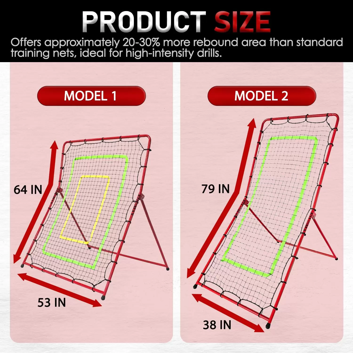 Red de rebote multideporte convertible de tama&ntilde;o 2-1 II