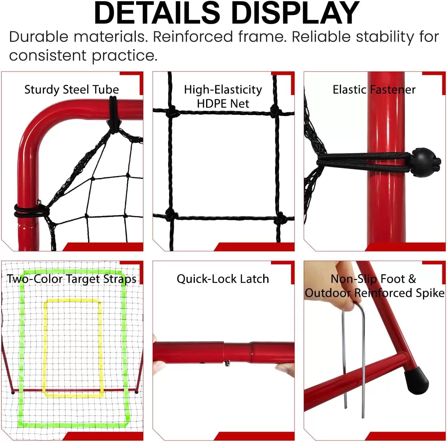 Red de rebote multideporte convertible de tama&ntilde;o 2-1 II