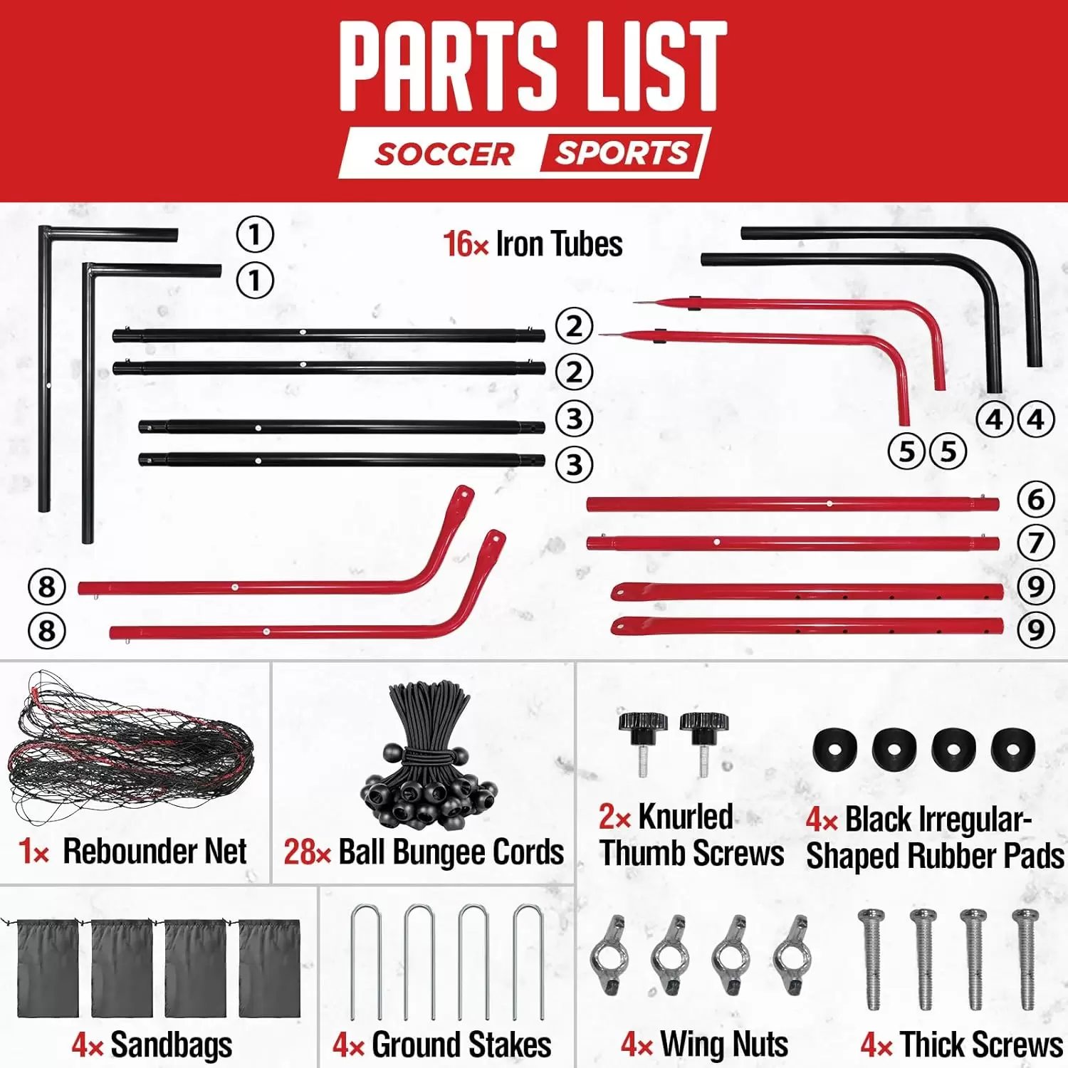 Red de rebotes de f&uacute;tbol
