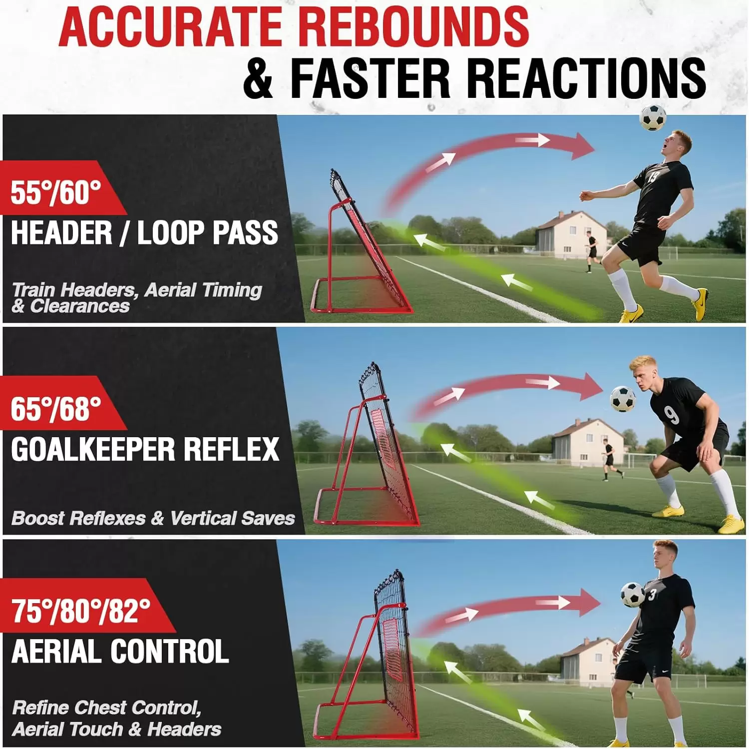 Red de rebotes de f&uacute;tbol