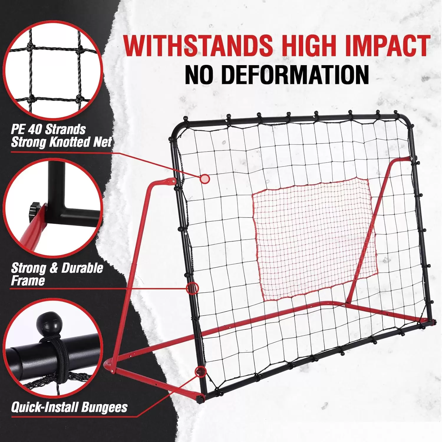 Red de rebotes de f&uacute;tbol