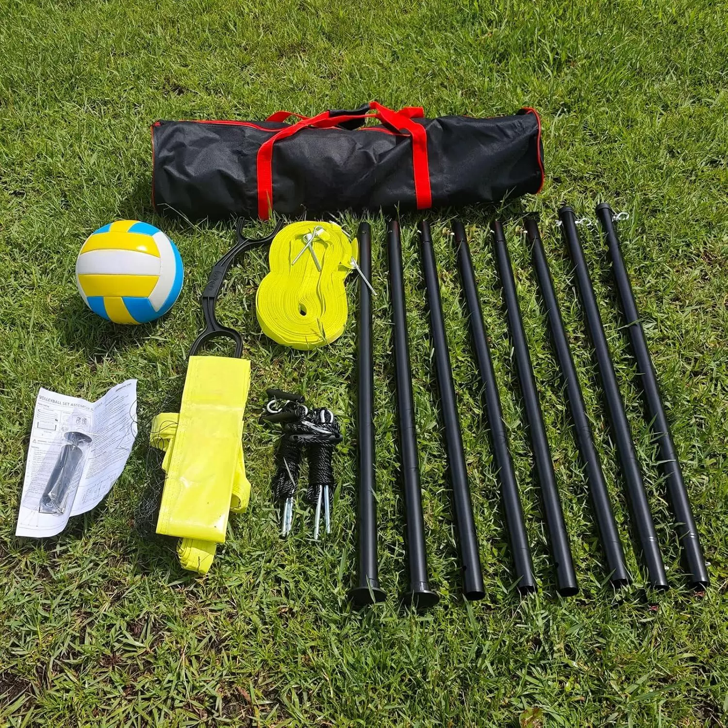 Red de entrenamiento de voleibol multifuncional de longitud ajustable