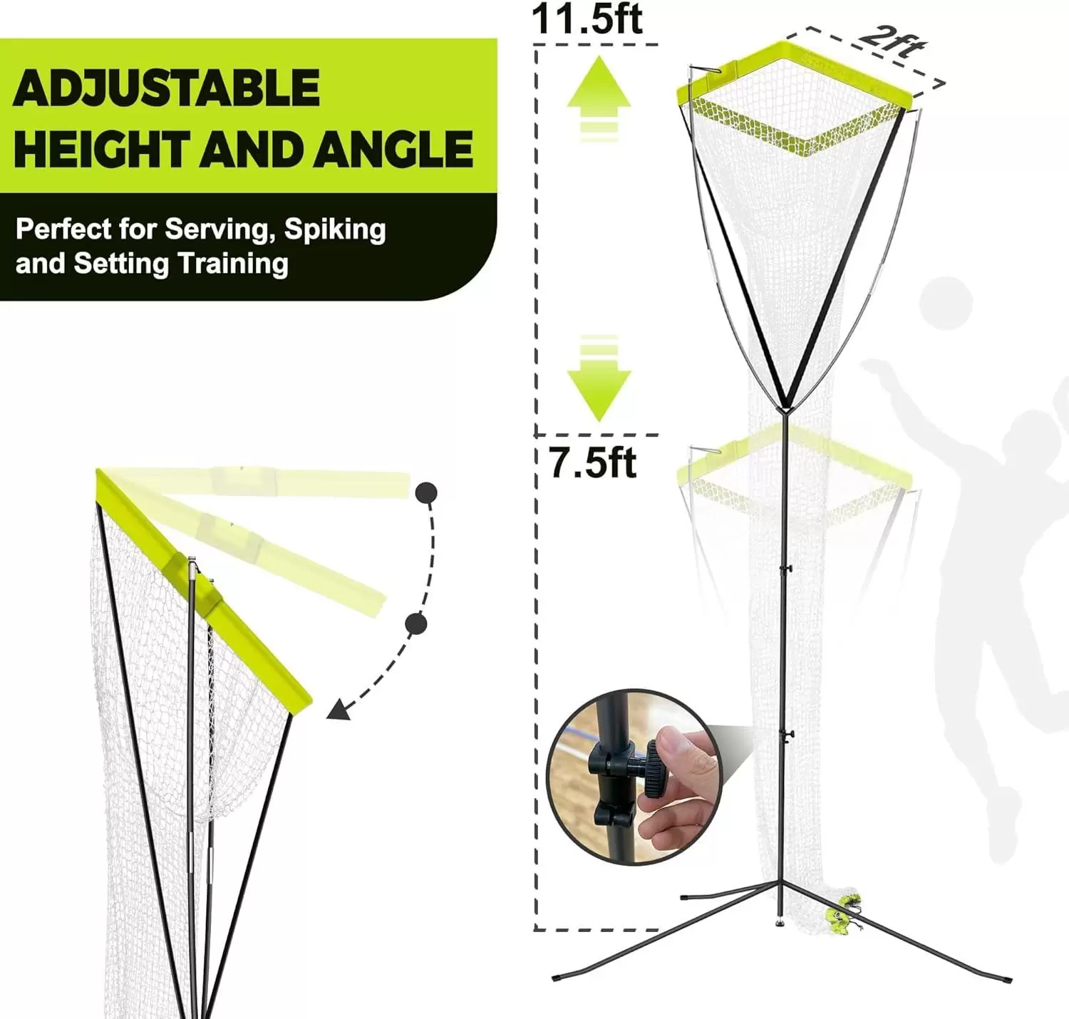 Set de entrenamiento de voleibol ajustable &Iota;