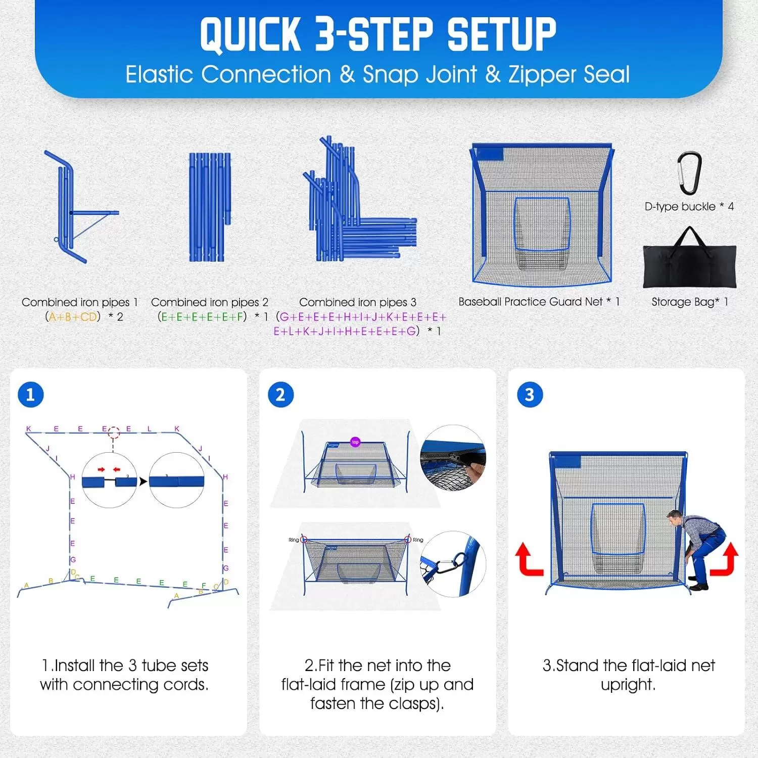 Red de pr&aacute;ctica de baeseball con bolsillo para la diana