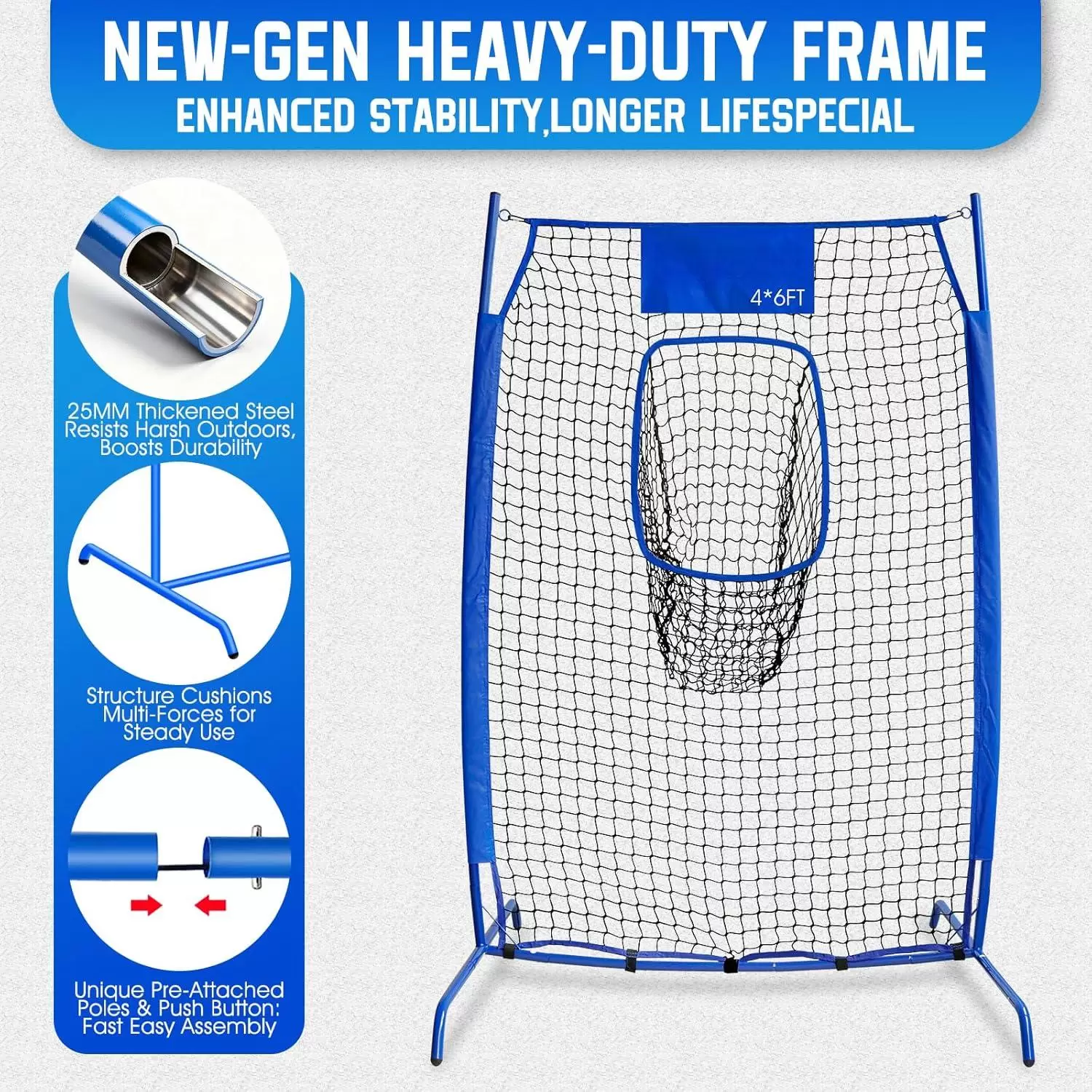 Red de pr&aacute;ctica de lanzamiento de rugby I