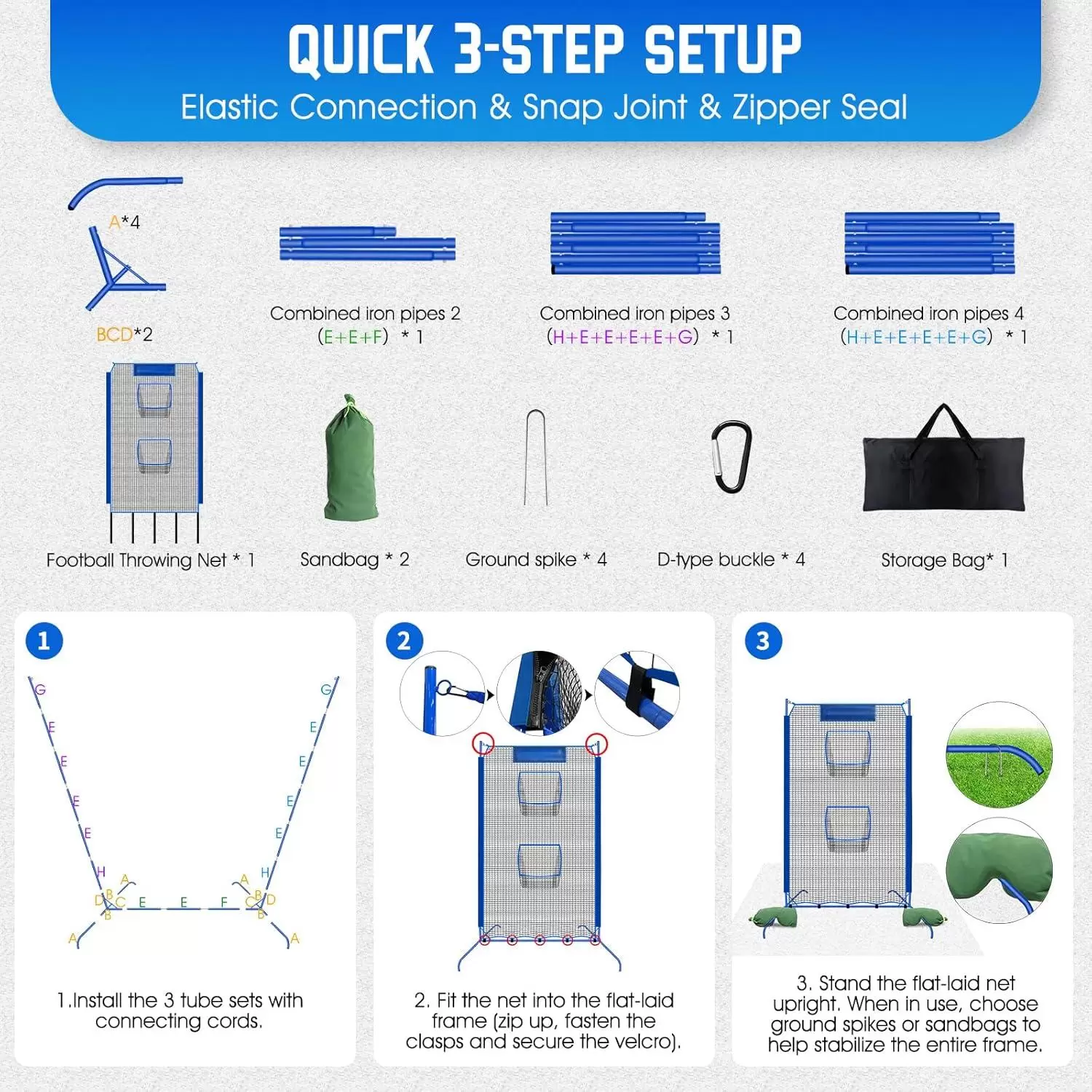 Red de pr&aacute;ctica de lanzamiento de rugby II