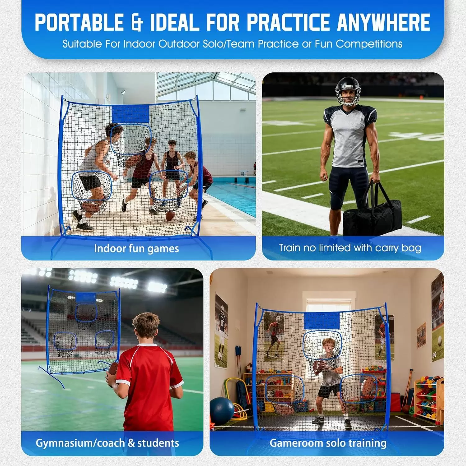 Red de pr&aacute;ctica de lanzamiento de rugby II