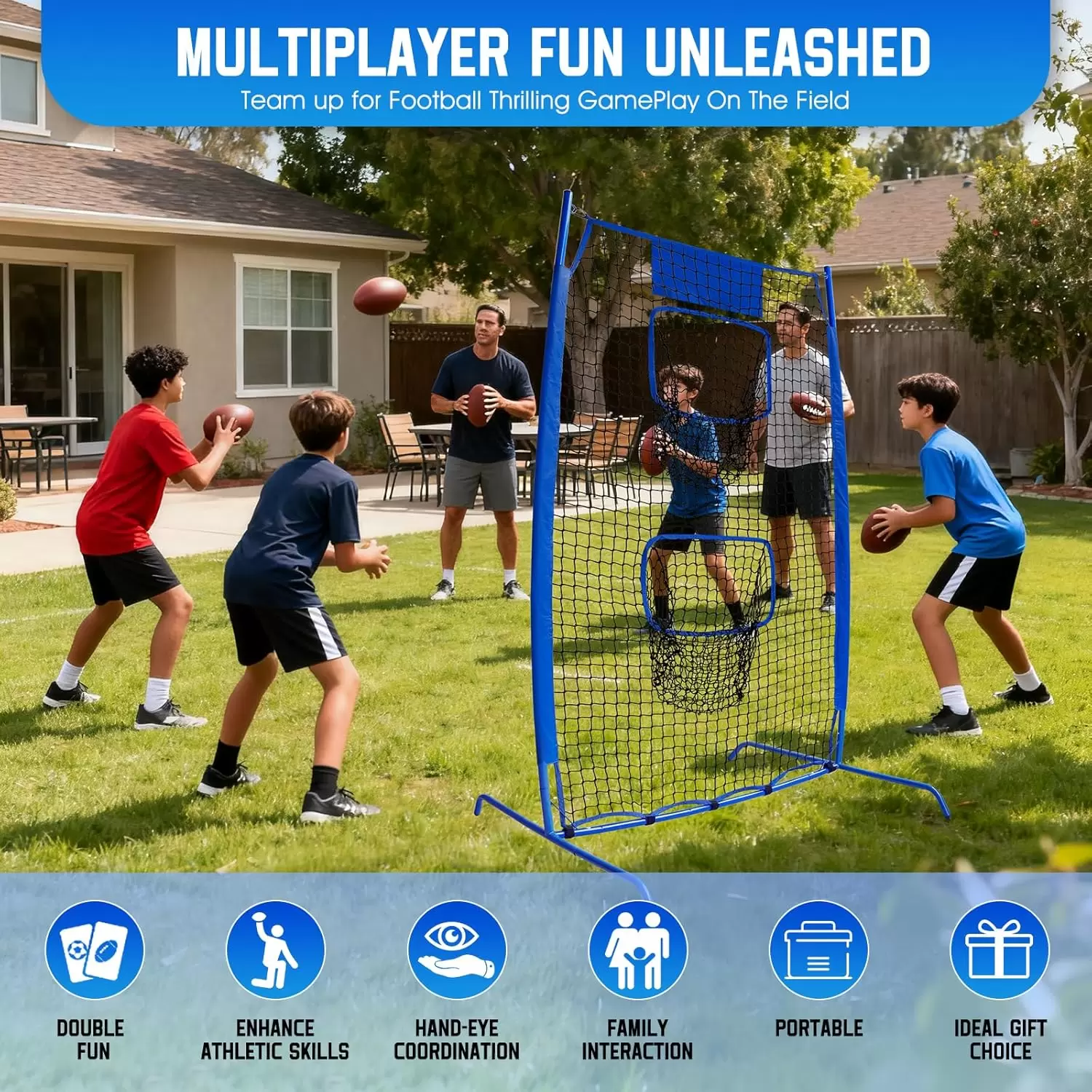 Red de pr&aacute;ctica de lanzamiento de rugby II