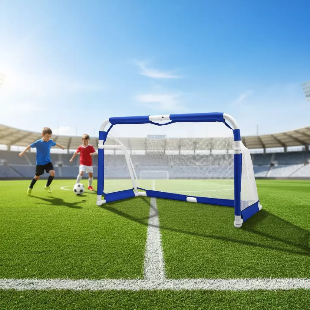 Porter&iacute;a de f&uacute;tbol plegable de tubo de aluminio