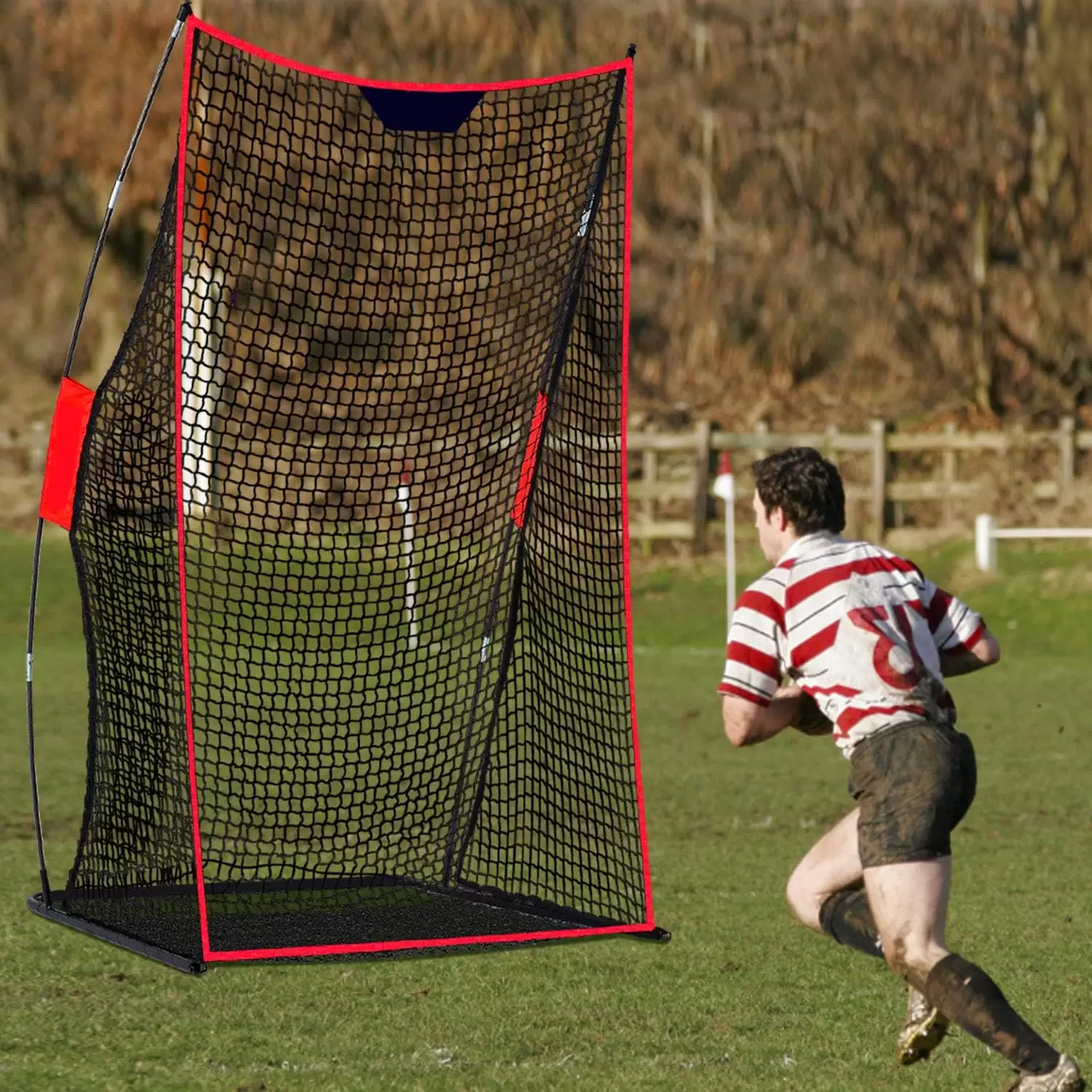 Red de entrenamiento de rugby de 4x7 pies