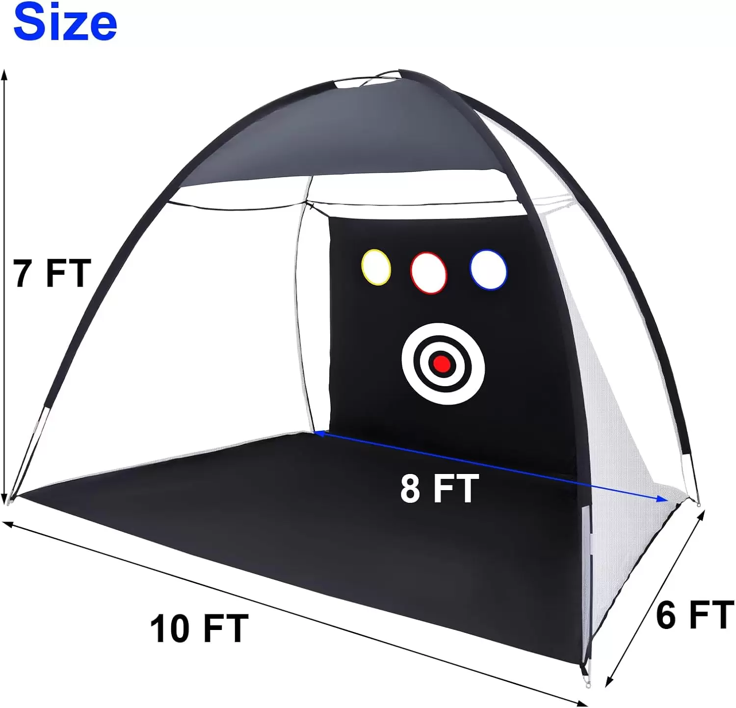 Red de pr&aacute;ctica de golf estilo tienda de campa&ntilde;a &Iota;