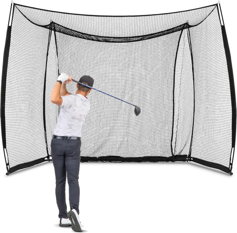 Jaula de golf ligera de 3x3x3 metros con tela de tiro.