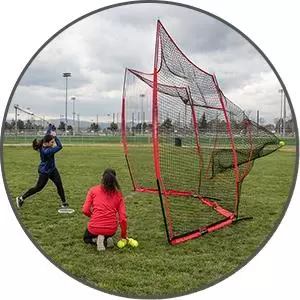 La mejor red de entrenamiento de lanzamiento de softbol antibola r&aacute;pida para sistemas de estabilidad de lanzamiento de alto impacto y durabilidad estructural